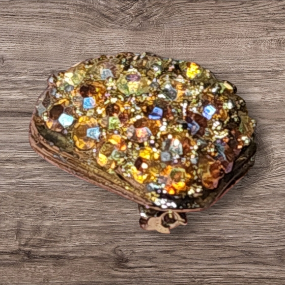 Vintag Strawberry Aurora Borealis Rhinestones Petite Brooch/Pin - Picture 2 of 9